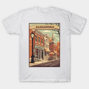 Alexandria, Virginia, USA, Travel Poster T-Shirt